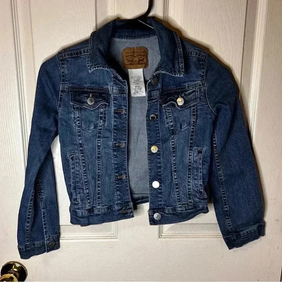 Levi's Other - Levis Jacket Denim Kids Small Blue Youth 8-10   Trucker Jacket Classic Jeans EUC